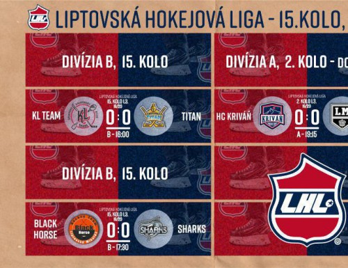 15. kolo LHL 2019/2020 - výsledky